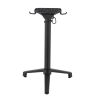 Pied de table de restaurant MODENA 3 H72 pliable d'extérieur - Aluminium, polyamide noir mat