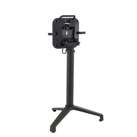 Pied de table de restaurant MODENA 3 H72 pliable d'extérieur - Aluminium, polyamide noir mat