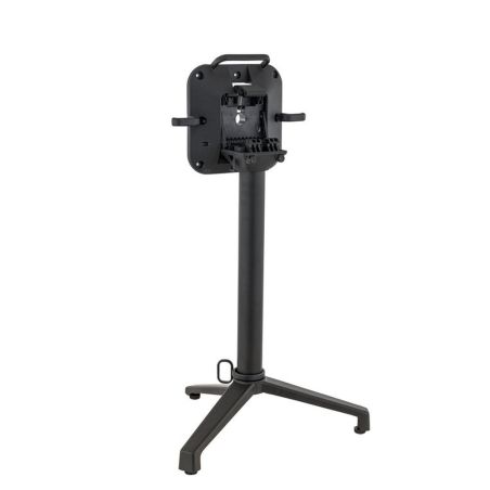 Pied de table de restaurant MODENA 3 H72 pliable d'extérieur - Aluminium, polyamide noir mat