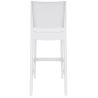 Tabouret de bar MAYA BAR 75 H75 empilable d'extérieur - Polypropylène blanc