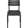 Chaise de terrasse PENELOPPE H47 empilable d'extérieur - Polypropylène noir