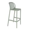Tabouret de bar OMAN H76 empilable d'extérieur - Polypropylène sauge