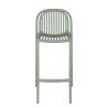 Tabouret de bar OMAN H76 empilable d'extérieur - Polypropylène sauge