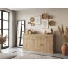 Buffet 3 portes GABRIEL LIGHT 170 cm en décor chêne clair