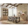 Buffet 3 portes GABRIEL LIGHT 170 cm en décor chêne clair