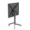 Table de terrasse PIGALLE 60x60 pliable d'extérieur - Aluminium, acier anthracite