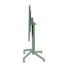 Table de terrasse PIGALLE 60x60 pliable d'extérieur - Aluminium, acier sauge