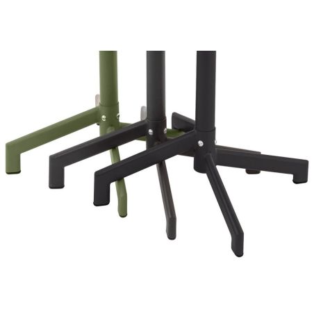 Table de terrasse PIGALLE 60x60 pliable d'extérieur - Aluminium, acier sauge