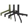 Table de terrasse PIGALLE 60x60 pliable d'extérieur - Aluminium, acier sauge