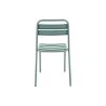 Chaise de terrasse BASTILLE H45 empilable d'extérieur - Acier sauge