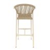 Tabouret de bar ALICANTE H75 d'extérieur - Aluminium et polyéthylène sable