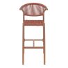 Tabouret de bar ALICANTE H75 d'extérieur - Aluminium et polyéthylène terra