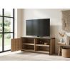 Meuble TV 126 cm TREVOR avec 1 porte et 2 niches ouvertes
