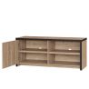 Meuble TV 126 cm TREVOR avec 1 porte et 2 niches ouvertes