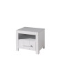 Chevet ALCESTE - Pin massif, blanc