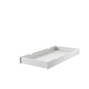 Lit gigogne ALCESTE 90 x 190 cm - Pin massif, blanc