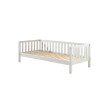 Lit capitaine (90) EUDES 90 x 200 cm - Pin massif, blanc