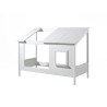 Lit cabane (26) HANSEL 90 x 200 cm - Pin massif, blanc
