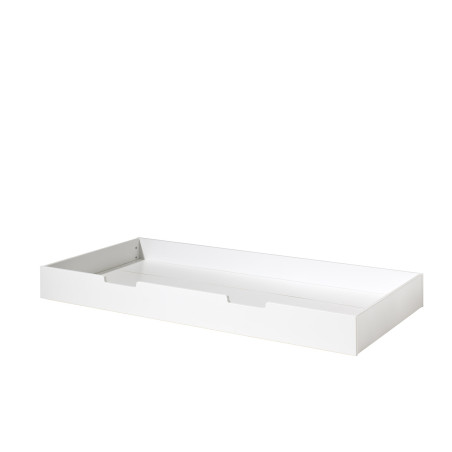 Lit gigogne HANSEL 90 x 190 cm - Pin massif, blanc