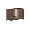 Lit bébé PAZU 60 x 120 cm - Panneaux de particules, noyer