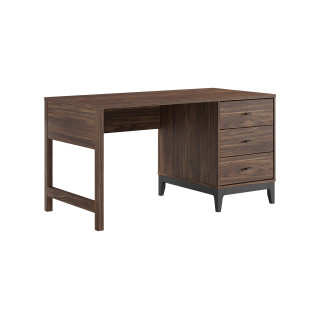 Bureau PAZU - Panneaux de particules, noyer