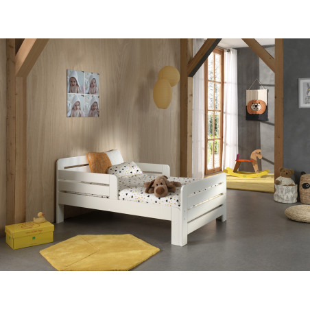 Lit evolutif GIBUS - Pin scandinave, blanc