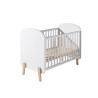 Lit bébé SATSUKI 60 x 120 cm - Pin massif, blanc