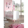 Lit bébé SATSUKI 60 x 120 cm - Pin massif, blanc