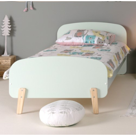 Lit mint SATSUKI 90 x 200 cm - Pin massif, menthe verte