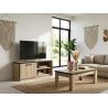 Table basse 120 cm TREVOR en décor chêne d'été