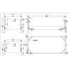 Lit CELESTINE 90 x 200 cm - Pin massif, blanc