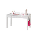 Bureau CELESTINE - Pin massif, blanc