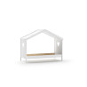 Lit cabane CELESTINE 90 x 200 cm - Pin scandinave, blanc