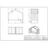 Lit cabane CELESTINE 90 x 200 cm - Pin scandinave, blanc