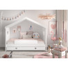 Lit gigogne pour amcb9014 CELESTINE 90 x 190 cm - Pin scandinave, blanc