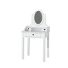 Coiffeuse CELESTINE - Pin massif, blanc