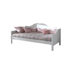 Lit capitaine CELESTINE 90 x 200 cm - Pin massif, blanc