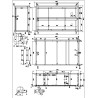 Armoire 2 portes CELESTINE - Pin massif, blanc