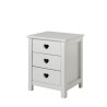 Chevet CELESTINE - Pin massif, blanc
