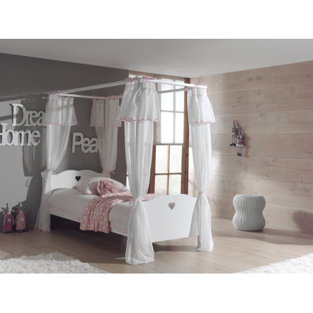 Voile pour lit amhb9014 CELESTINE - 100% Polyester, rose