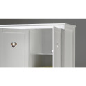 Armoire 3 portes étagère supplémentaire CELESTINE - Panneaux de particules, blanc