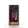 Armoire 2 portes GEOFFROY - Pin massif, nature