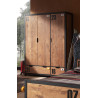 Armoire 3 portes GEOFFROY - Pin massif, nature