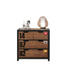 Commode 3 tiroirs GEOFFROY - Pin massif, nature