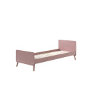 Lit GASPARD 90 x 200 cm - Pin massif, rose
