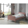Lit GASPARD 90 x 200 cm - Pin massif, rose