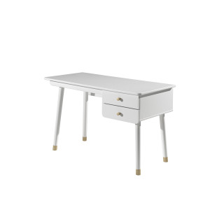 Bureau GASPARD - Pin massif, blanc