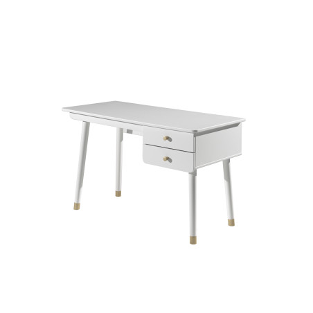 Bureau GASPARD - Pin massif, blanc