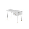 Bureau GASPARD - Pin massif, blanc