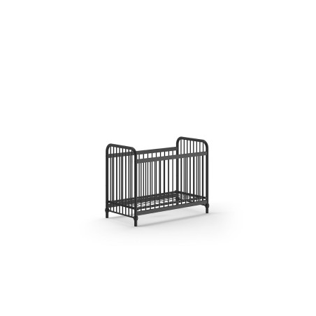 Lit bébé BASTIAN 60 x 120 cm - Métal, noir
